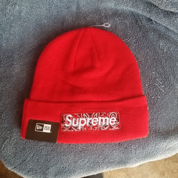 Supreme Bandana box beanies
